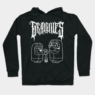 Death Metal Bluey Grannies Hoodie